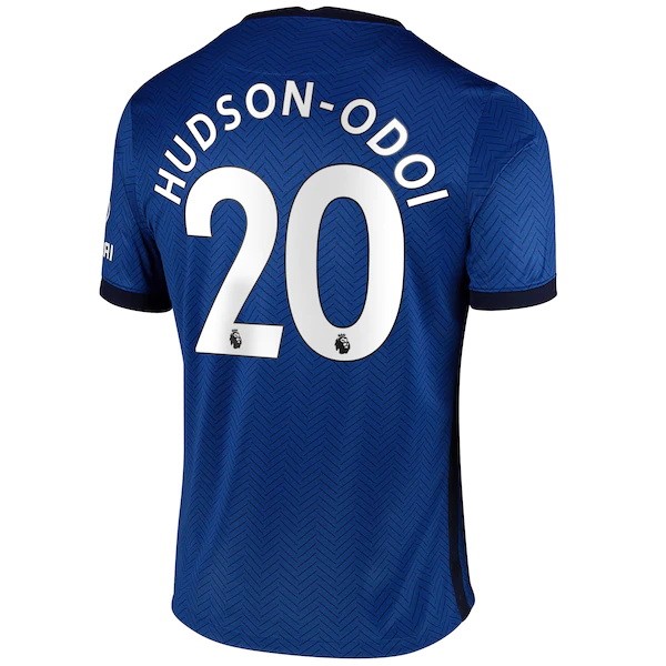 Camiseta Chelsea NO.20 Hudson Odoi 1ª 2020-2021 Azul